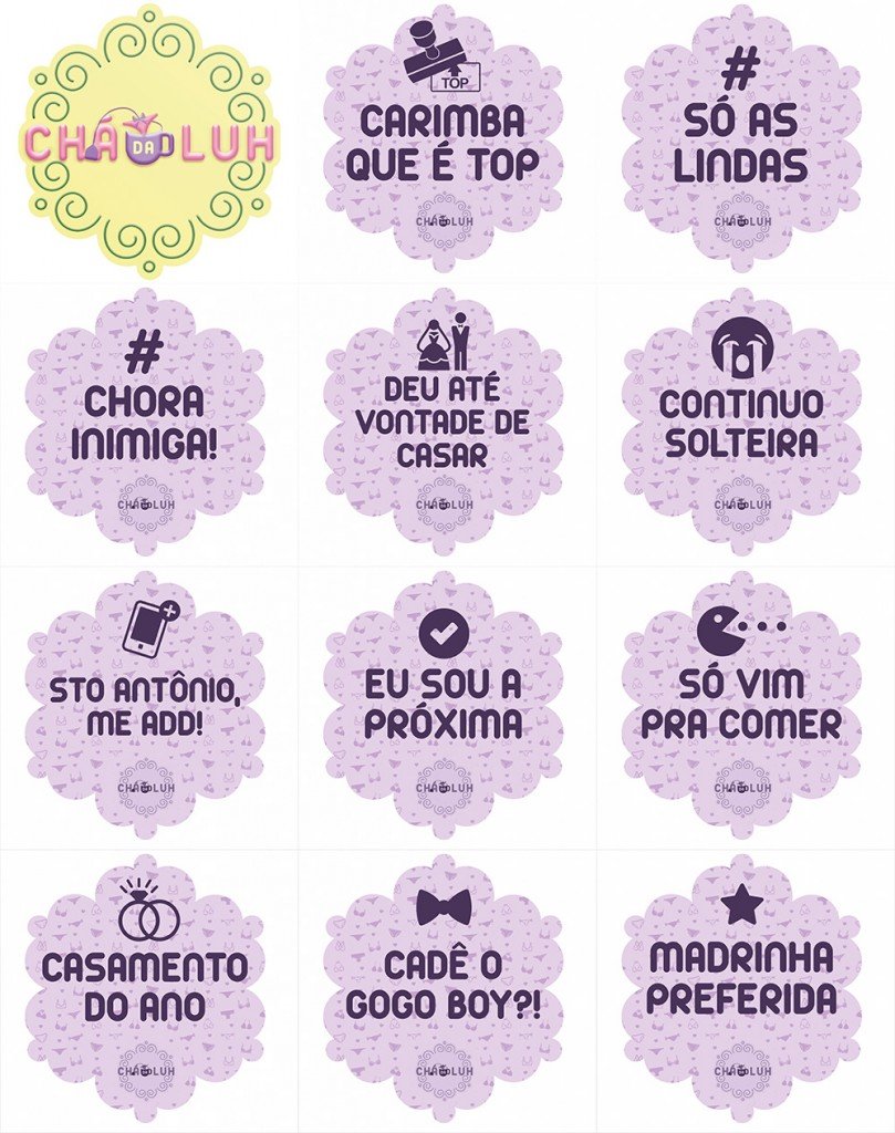 Plaquinhas divertidas